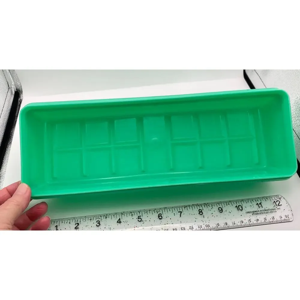 Vintage Tupperware 892-6 Celery Keeper Produce Storage Container Green Lid